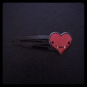 Vampire Heart Hair Clip